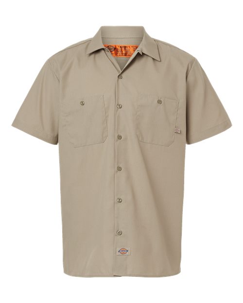 Men's Industrial Short Sleeve Work Shirt - Desert Sand
