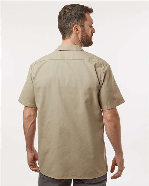Men's Industrial Short Sleeve Work Shirt - Desert Sand