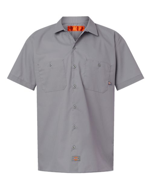 Men's Industrial Short Sleeve Work Shirt - Graphite Grey