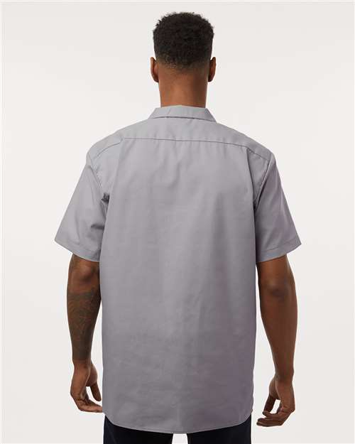 Men's Industrial Short Sleeve Work Shirt - Graphite Grey