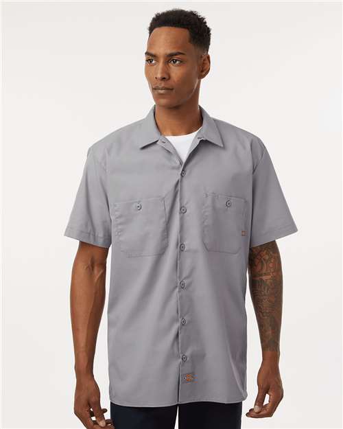 Men's Industrial Short Sleeve Work Shirt - Graphite Grey