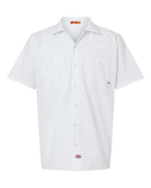 Men's Industrial Short Sleeve Work Shirt - White