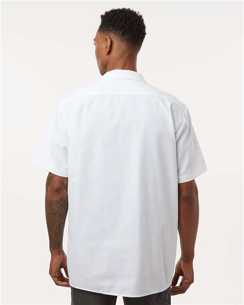 Men's Industrial Short Sleeve Work Shirt - White