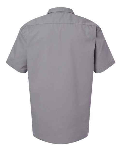 Men's Tall Industrial Short Sleeve Work Shirt - Graphite Grey
