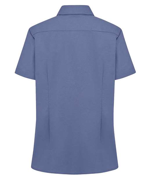Women's Short Sleeve Stretch Oxford Shirt - French Blue