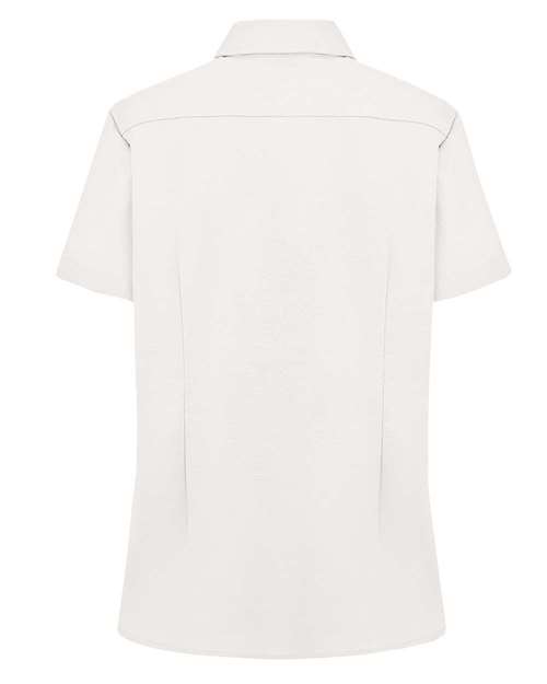 Women's Short Sleeve Stretch Oxford Shirt - White