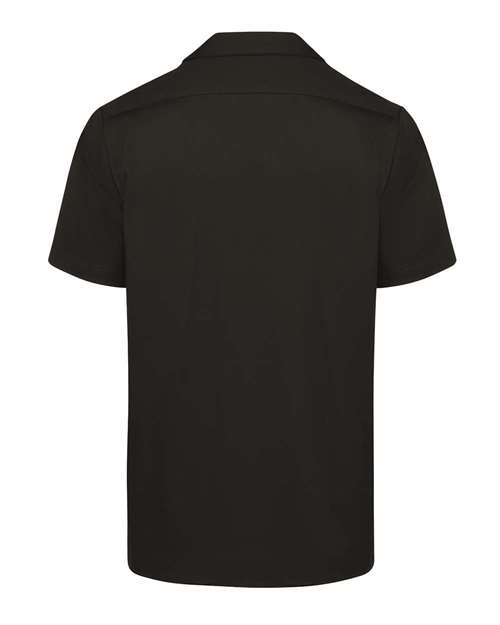 Men's Industrial Short Sleeve Cotton Work Shirt - Black