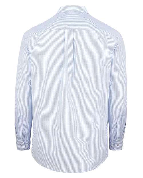 Men's Tall Oxford Shirt - Blue/ White Stripe