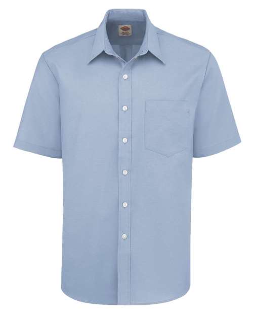 Men's Short Sleeve Oxford Shirt - Light Blue