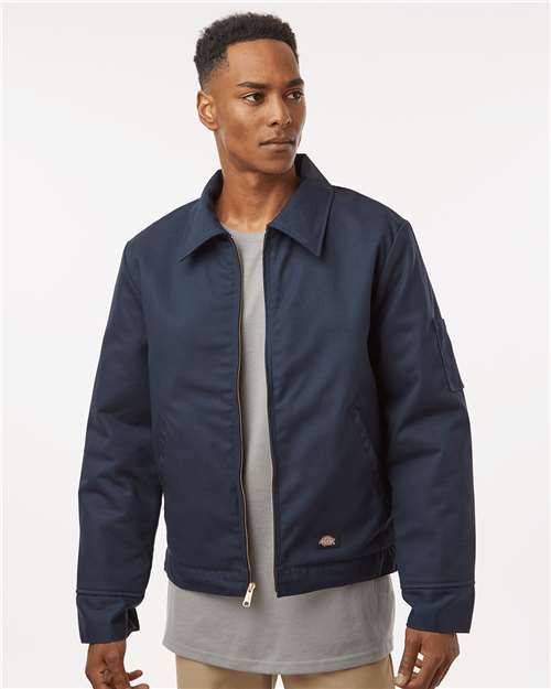 Unisex Insulated Industrial Eisenhower Jacket - Dark Navy