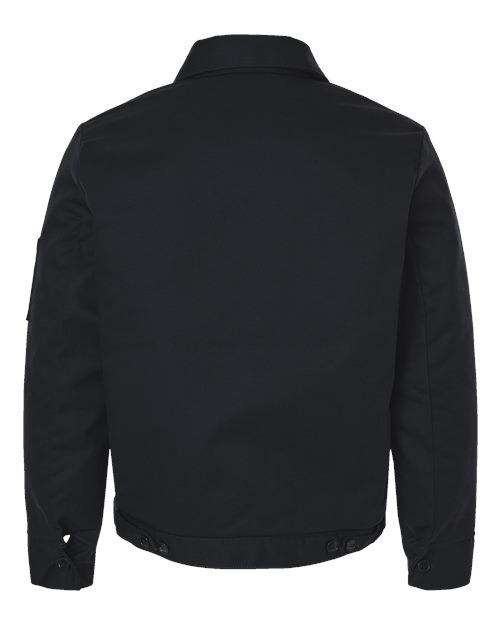 Unisex Tall Insulated Industrial Eisenhower Jacket - Tall Sizes - Black