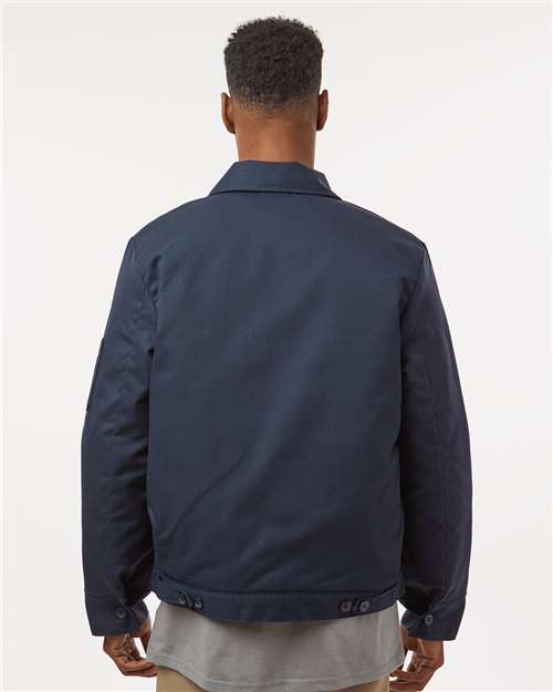 Unisex Tall Insulated Industrial Eisenhower Jacket - Tall Sizes - Dark Navy