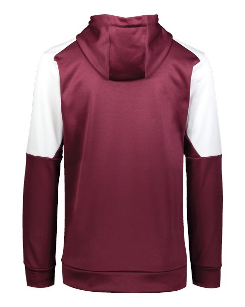Unisex Blue Chip Hooded Sweatshirt - Maroon/ White