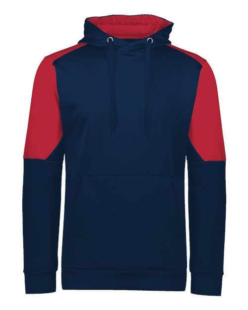 Unisex Blue Chip Hooded Sweatshirt - Navy/ Scarlet