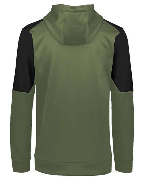 Unisex Blue Chip Hooded Sweatshirt - Olive/ Black