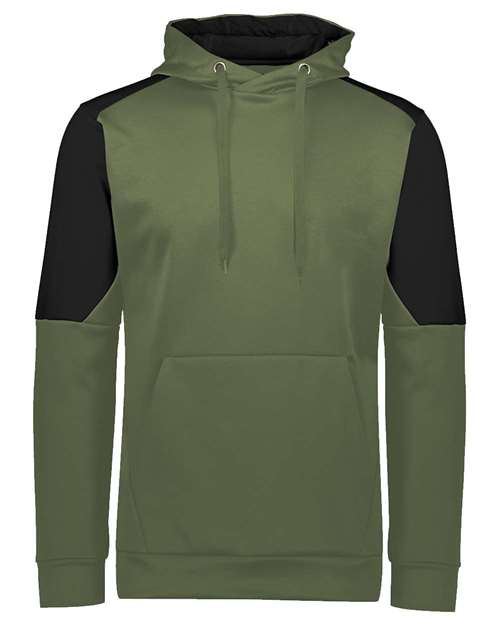Unisex Blue Chip Hooded Sweatshirt - Olive/ Black