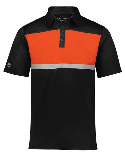 Men's Dry-Excel™ Prism Bold Polo - Black/ Orange