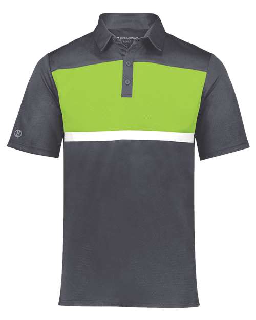 Men's Dry-Excel™ Prism Bold Polo - Carbon/ Lime