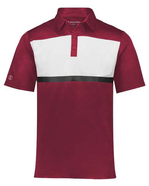 Men's Dry-Excel™ Prism Bold Polo - Cardinal/ White