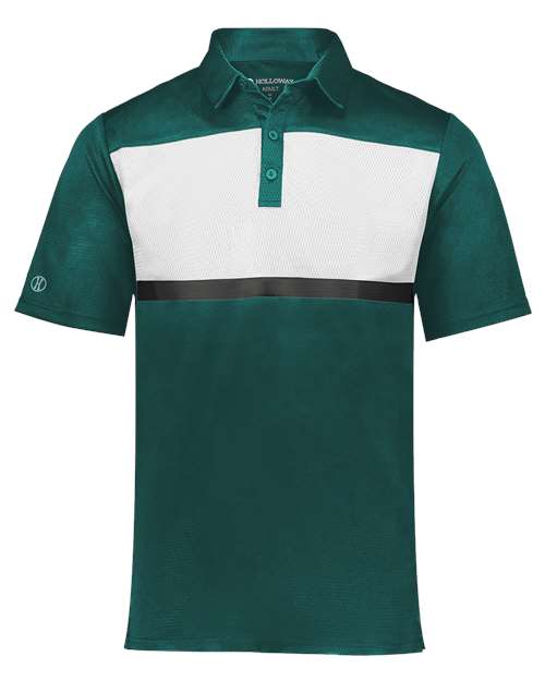 Men's Dry-Excel™ Prism Bold Polo - Dark Green/ White