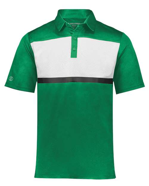 Men's Dry-Excel™ Prism Bold Polo - Kelly/ White