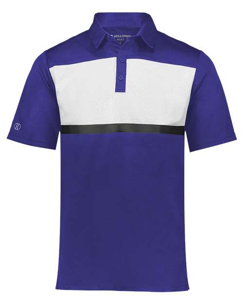 Men's Dry-Excel™ Prism Bold Polo - Purple/ White