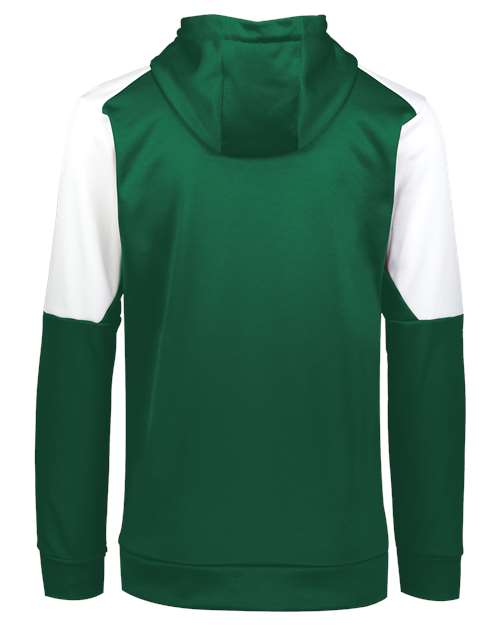 Youth Blue Chip Hooded Sweatshirt - Dark Green/ White