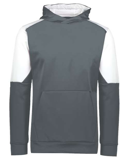 Youth Blue Chip Hooded Sweatshirt - Iron/ White