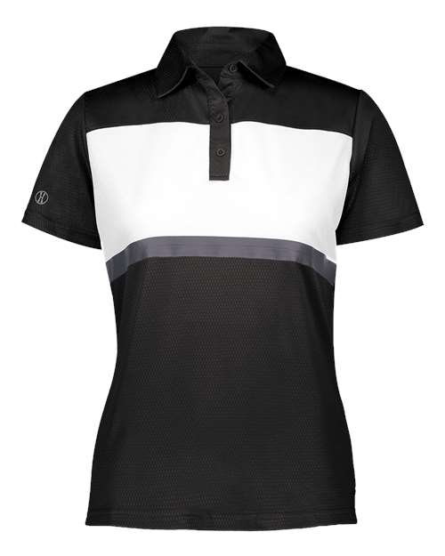 Women's Prism Bold Polo - Black/ White