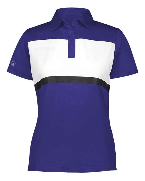 Women's Prism Bold Polo - Purple/ White