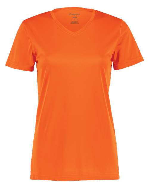 Women's Momentum V-Neck T-Shirt - Electric Orange