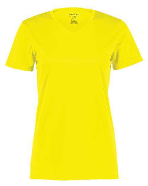 Women's Momentum V-Neck T-Shirt - Electric Yellow
