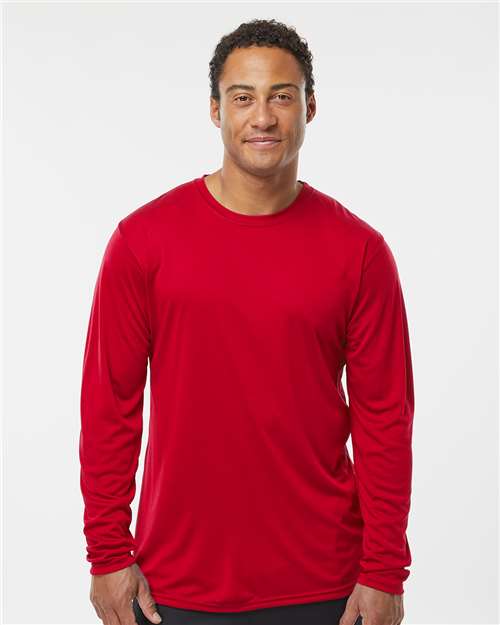Men's Momentum Long Sleeve T-Shirt - Scarlet