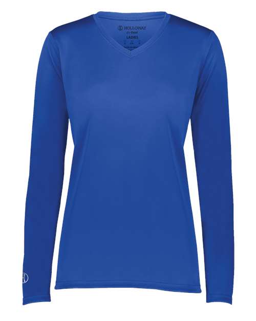 Women's Momentum Long Sleeve V-Neck T-Shirt - Royal