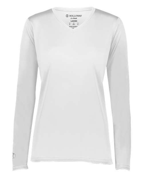 Women's Momentum Long Sleeve V-Neck T-Shirt - White