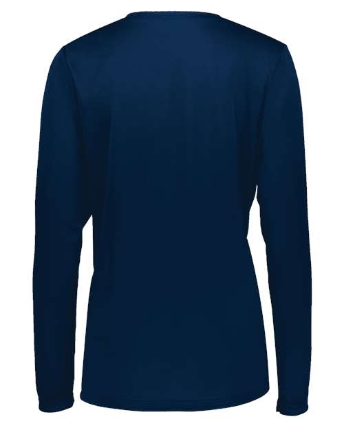 Women's Momentum Long Sleeve V-Neck T-Shirt - Navy