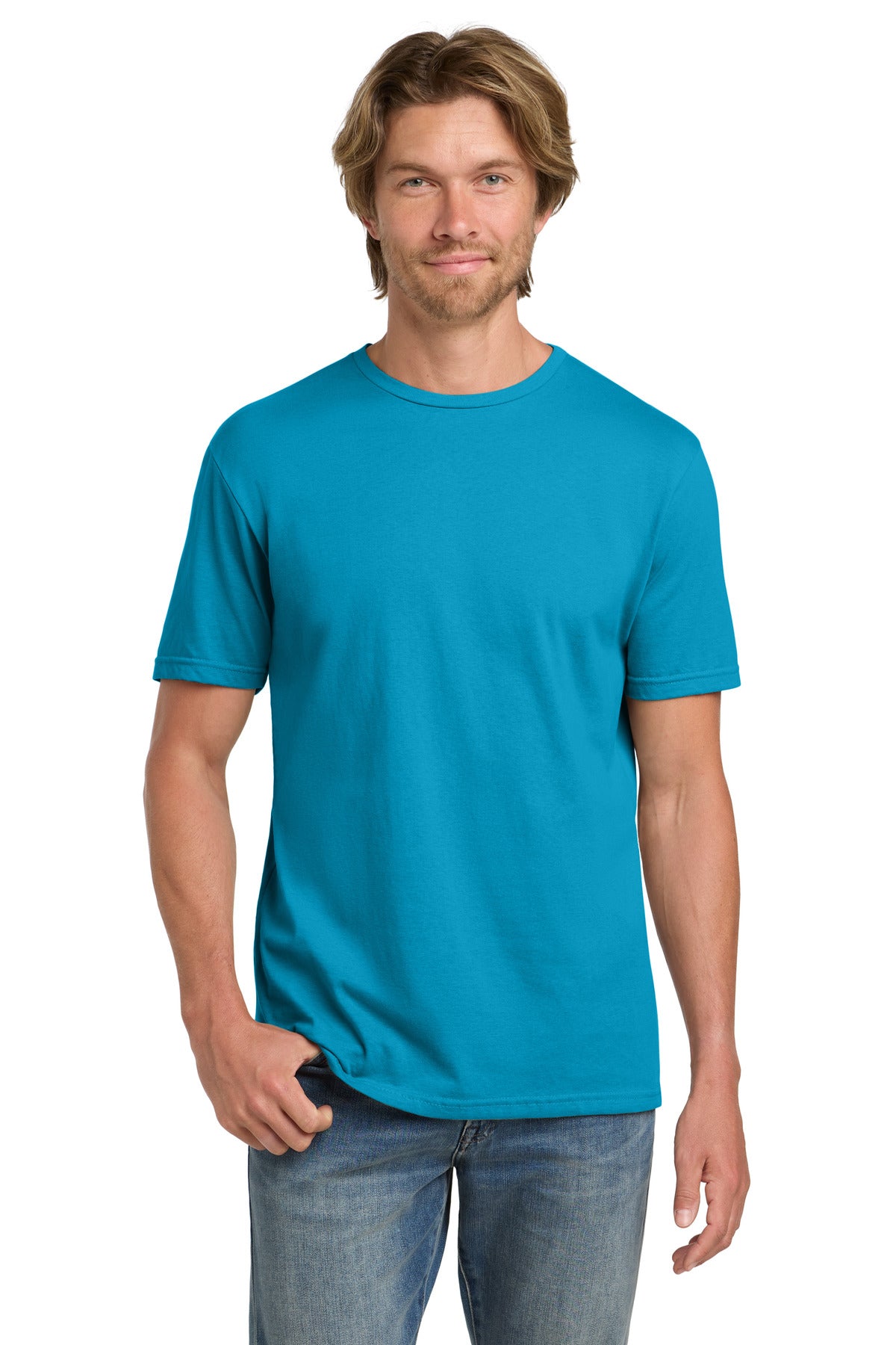 Gildan 100% Ring Spun Cotton T-Shirt - Caribbean Blue