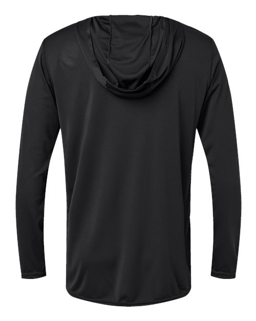 Men's Momentum Hooded Long Sleeve T-Shirt - Black
