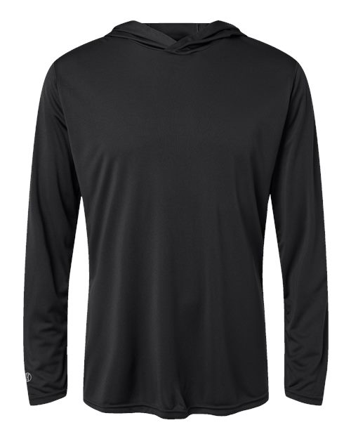 Men's Momentum Hooded Long Sleeve T-Shirt - Black