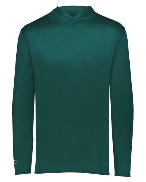 Men's Momentum Hooded Long Sleeve T-Shirt - Dark Green