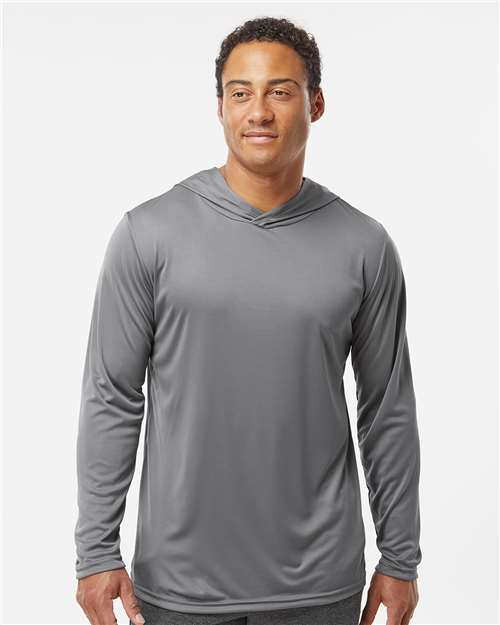 Men's Momentum Hooded Long Sleeve T-Shirt - Graphite