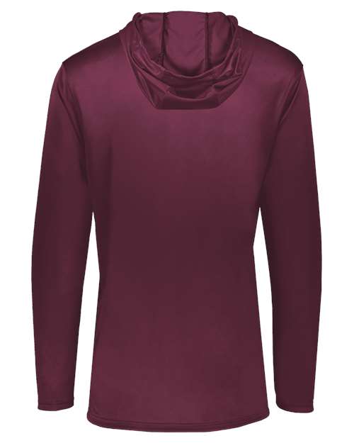 Men's Momentum Hooded Long Sleeve T-Shirt - Maroon