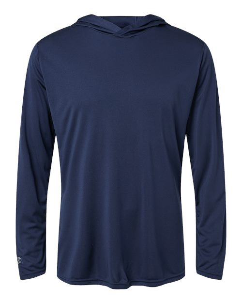 Men's Momentum Hooded Long Sleeve T-Shirt - Navy