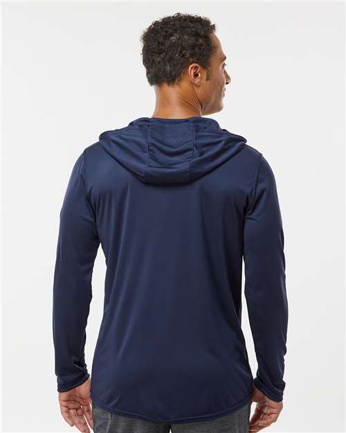 Men's Momentum Hooded Long Sleeve T-Shirt - Navy