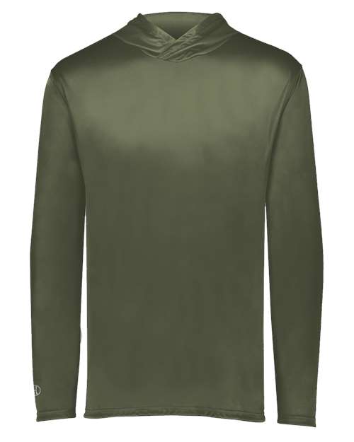 Men's Momentum Hooded Long Sleeve T-Shirt - Olive