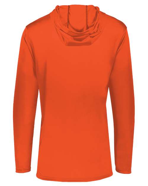 Men's Momentum Hooded Long Sleeve T-Shirt - Orange