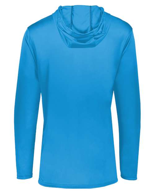 Men's Momentum Hooded Long Sleeve T-Shirt - Power Blue