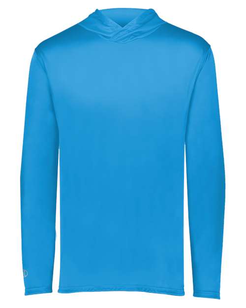 Men's Momentum Hooded Long Sleeve T-Shirt - Power Blue