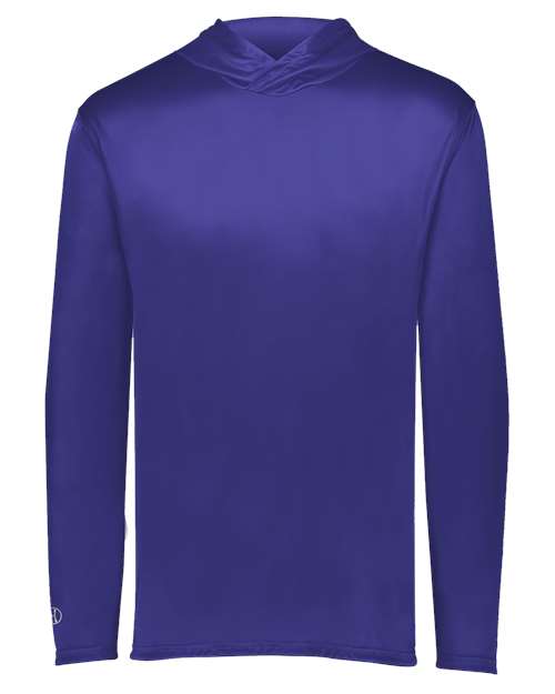 Men's Momentum Hooded Long Sleeve T-Shirt - Purple