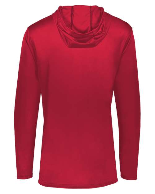 Men's Momentum Hooded Long Sleeve T-Shirt - Scarlet